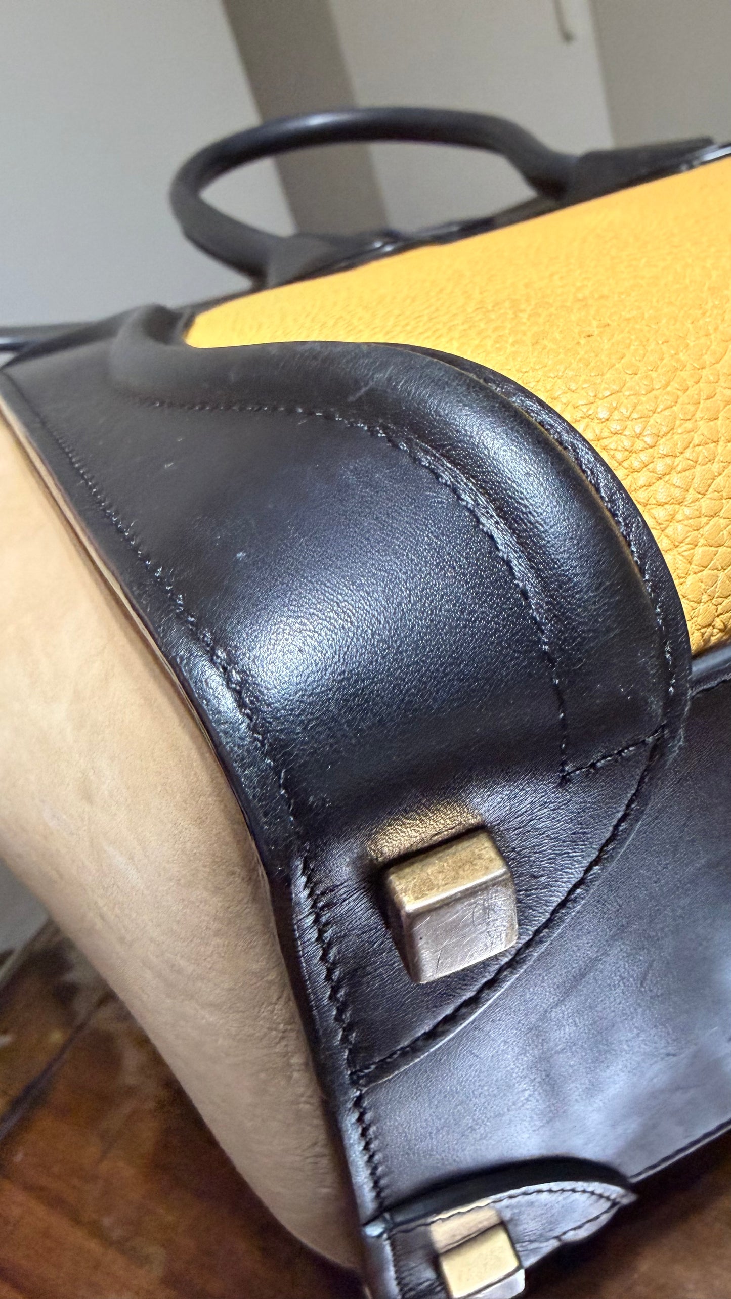 Celine Tri Color  Luggage Tote